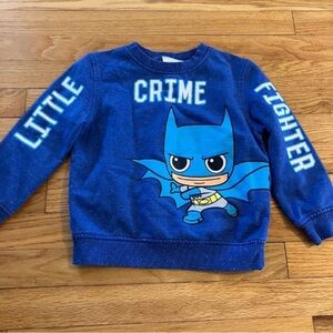 Boys Batman Little Crime Fighter sweatshirt 5T